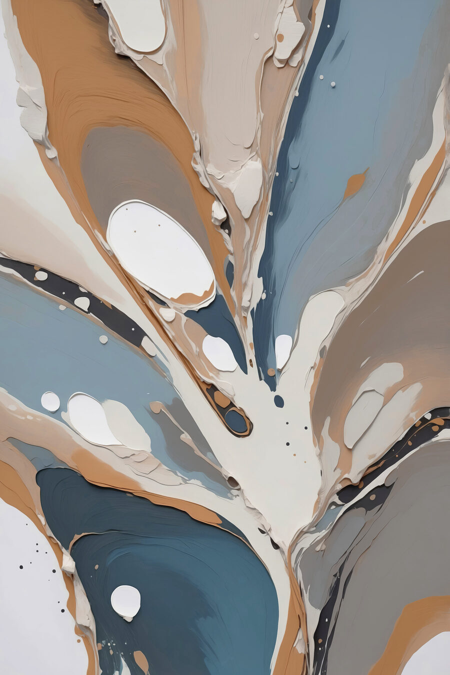 Colore scorre tra sabbia — design completo
