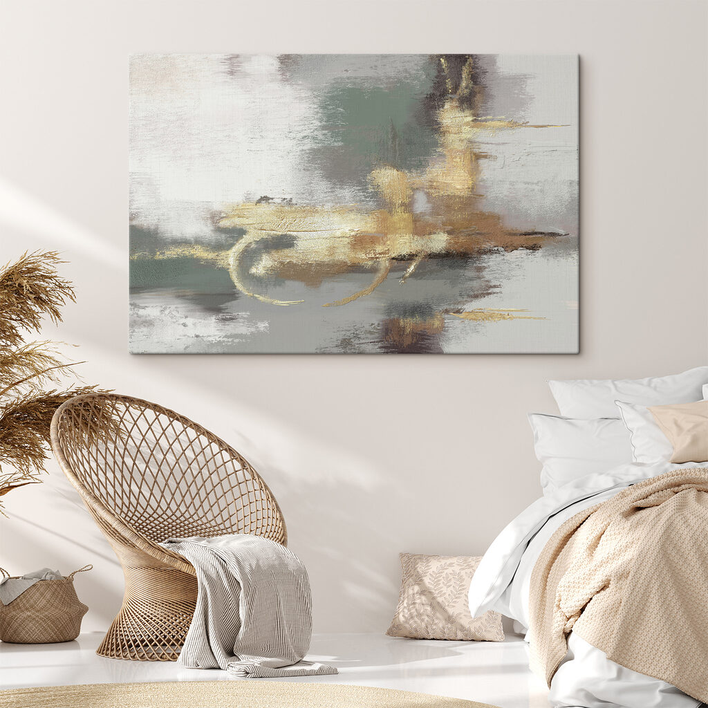 Curve dorate su verde — ambiente 2