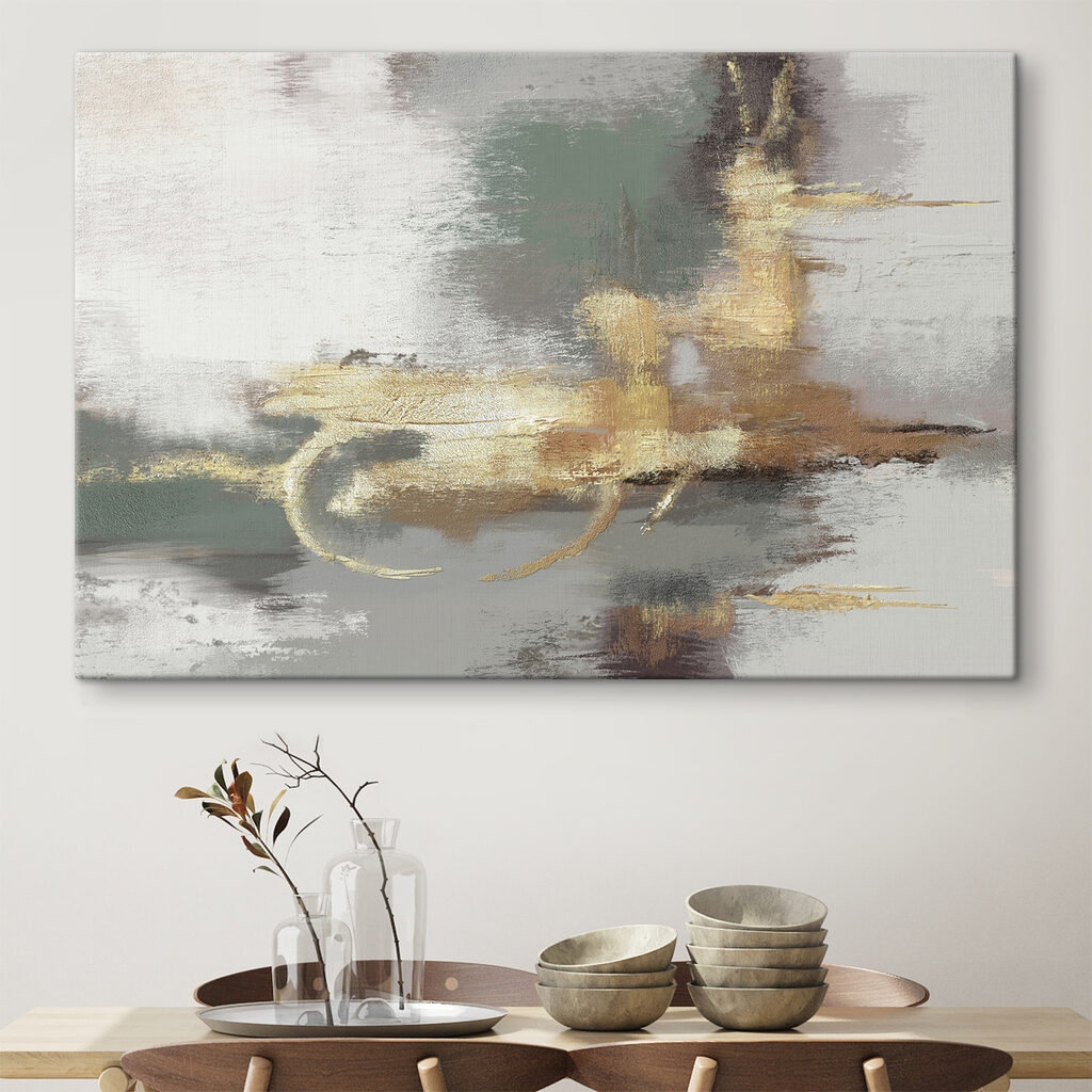 Curve dorate su verde — ambiente 1