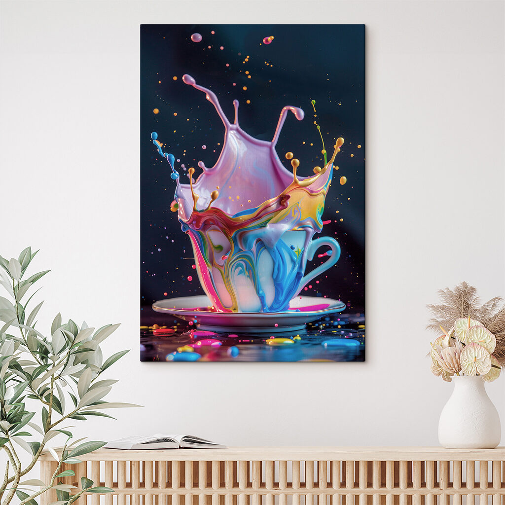 Tazza di schizzi colorati — ambiente 1