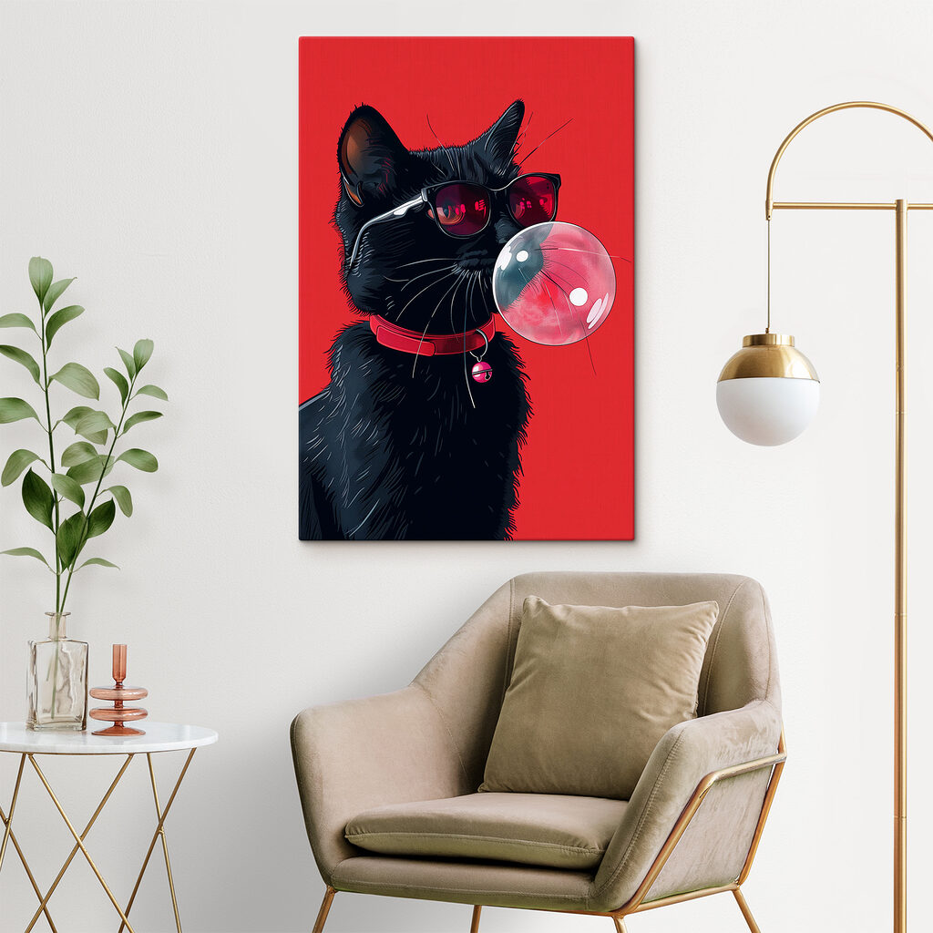 Gatto nero, gomma rosa — ambiente 1