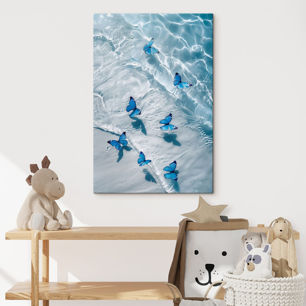 Farfalle blu sull’acqua — ambiente 2