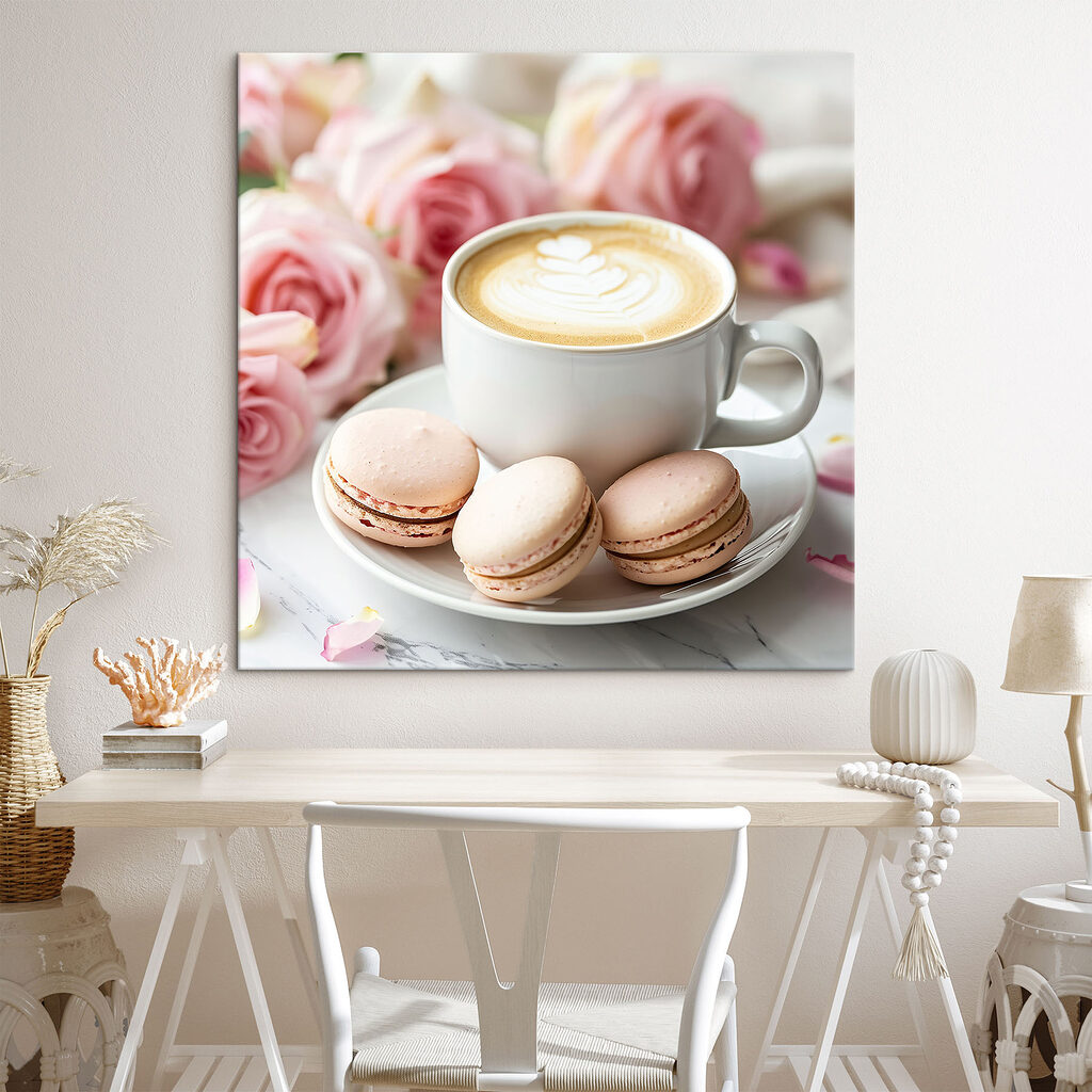 Cappuccino e macarons — ambiente 1