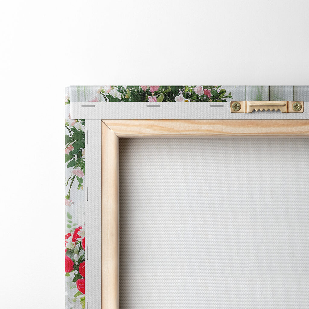 Bici bianca, rose rosse — retro