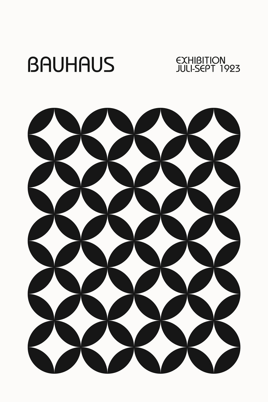 Cerchi neri geometrici — design completo