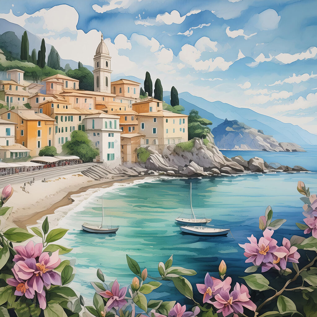 Villaggio sulla baia — design completo