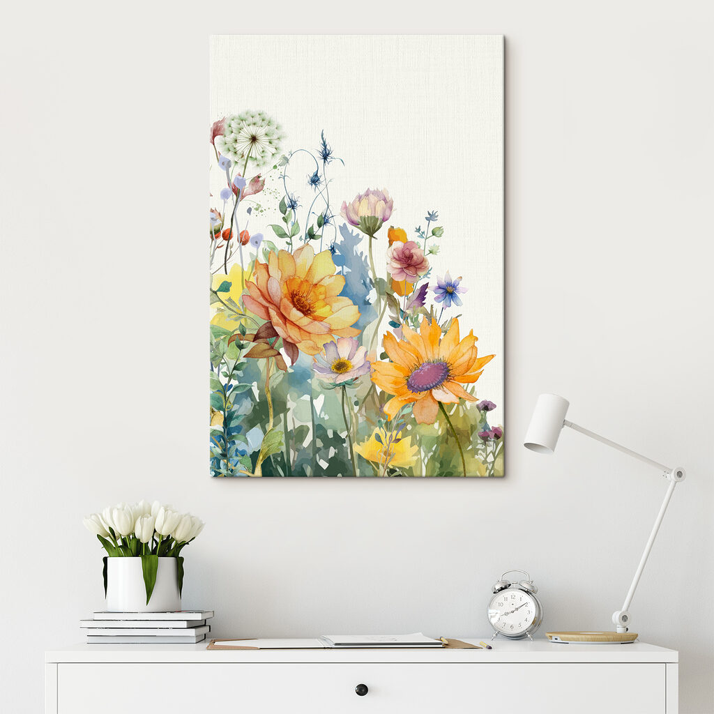 Fiori gialli e soffioni — ambiente 1