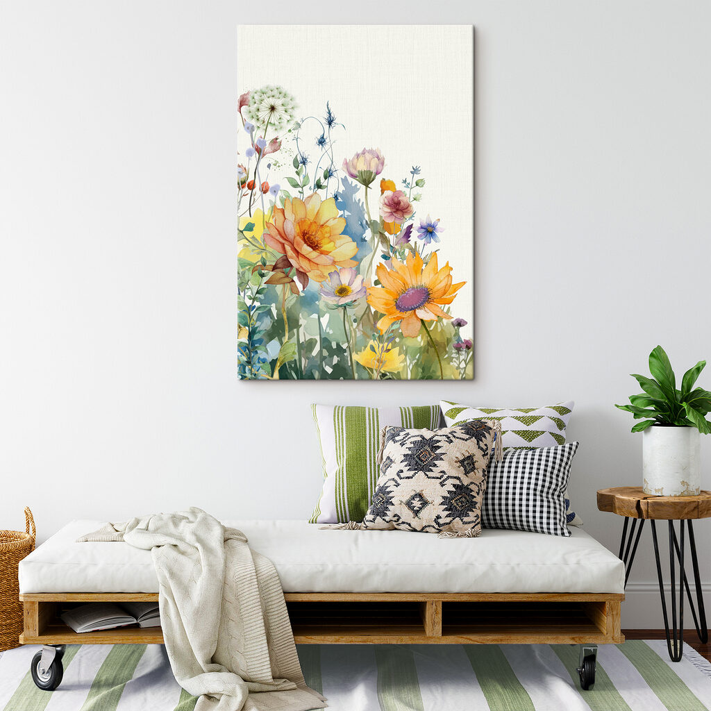 Fiori gialli e soffioni — ambiente 3