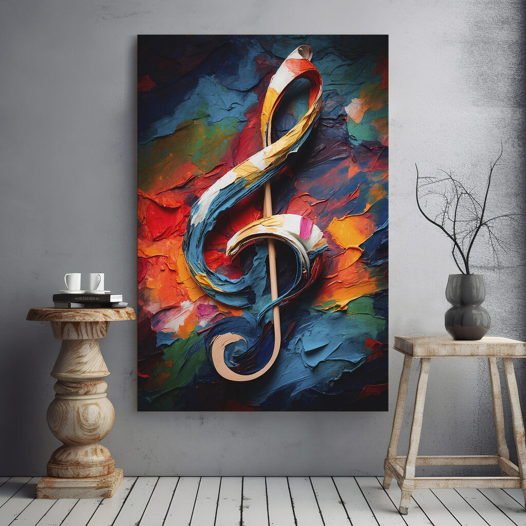 Chiave di violino colorata — ambiente 1
