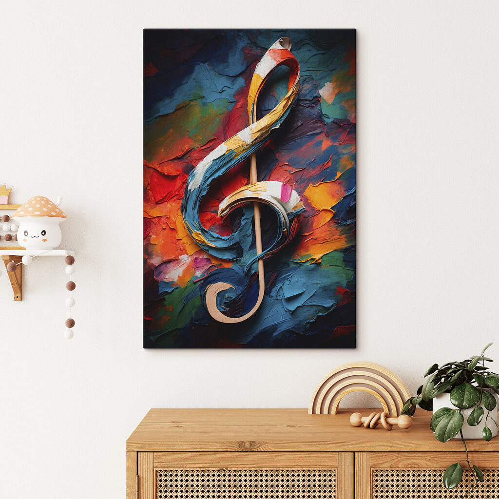 Chiave di violino colorata — ambiente 2
