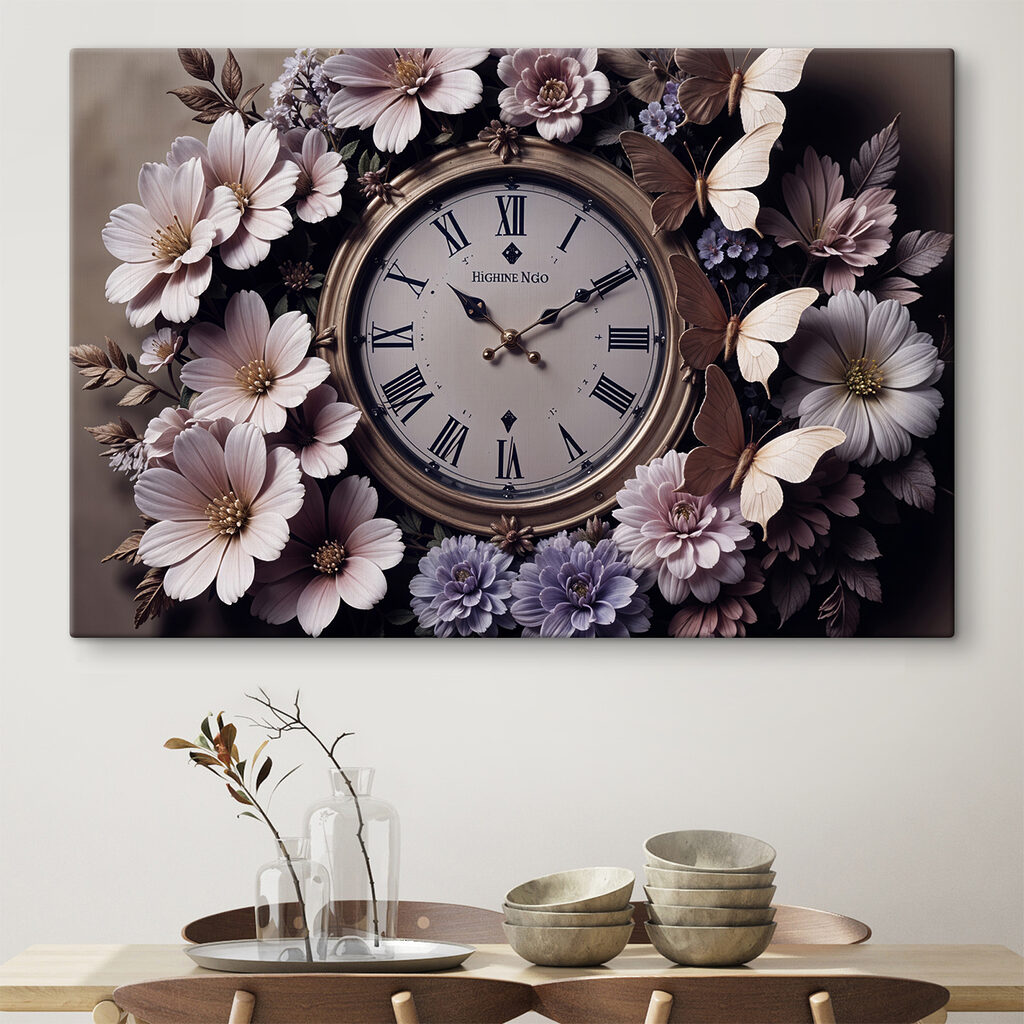 Fiori intorno all’orologio — ambiente 1