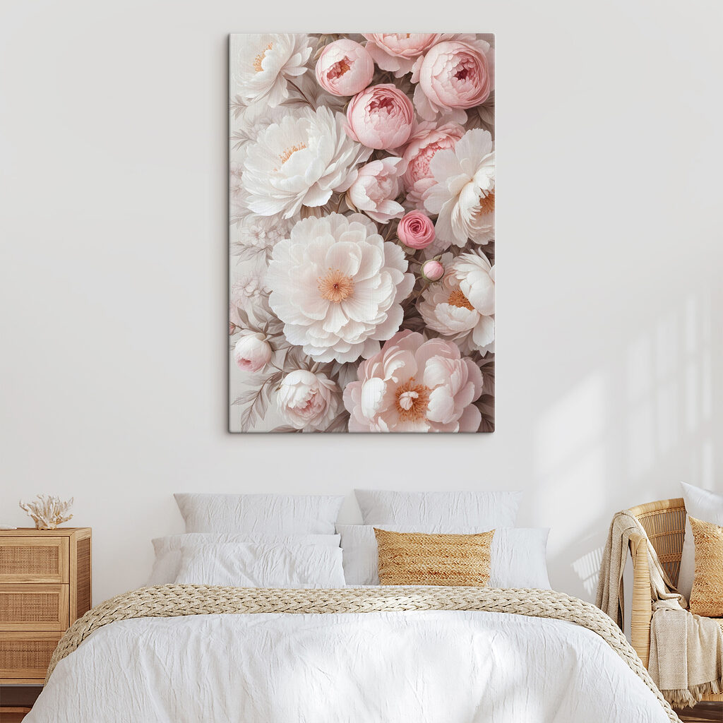 Rose rosa su bianco — ambiente 2