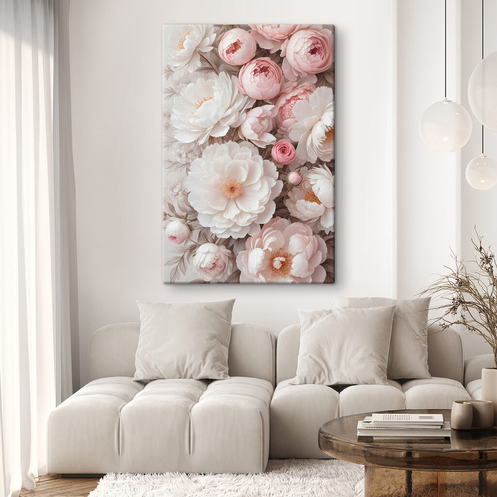 Rose rosa su bianco — ambiente 1