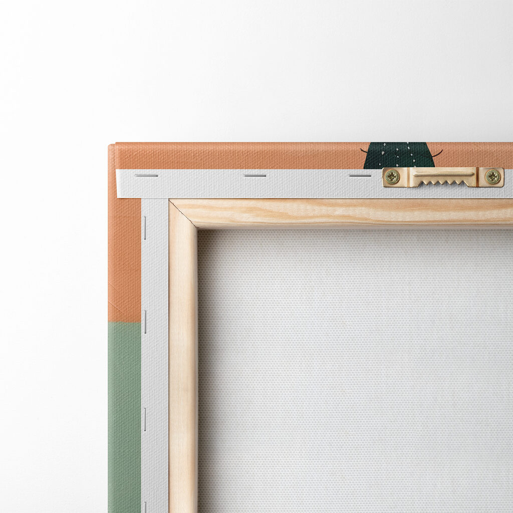 Cactus con fiori arancio — retro
