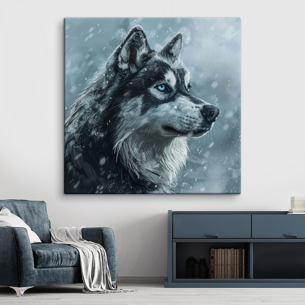 Husky nella neve — ambiente 1