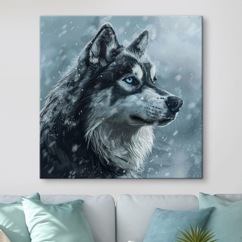 Husky nella neve — ambiente 4