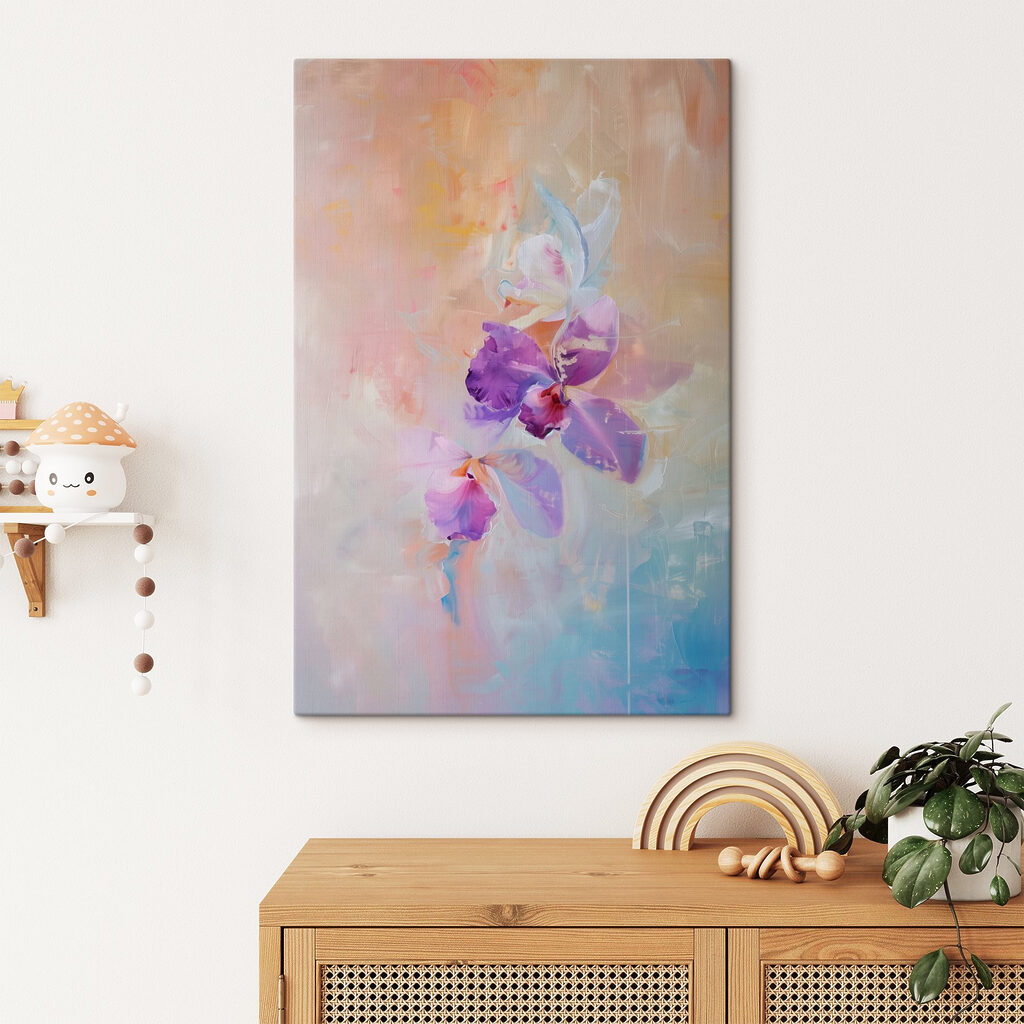 Orchidea in toni pastello — ambiente 2