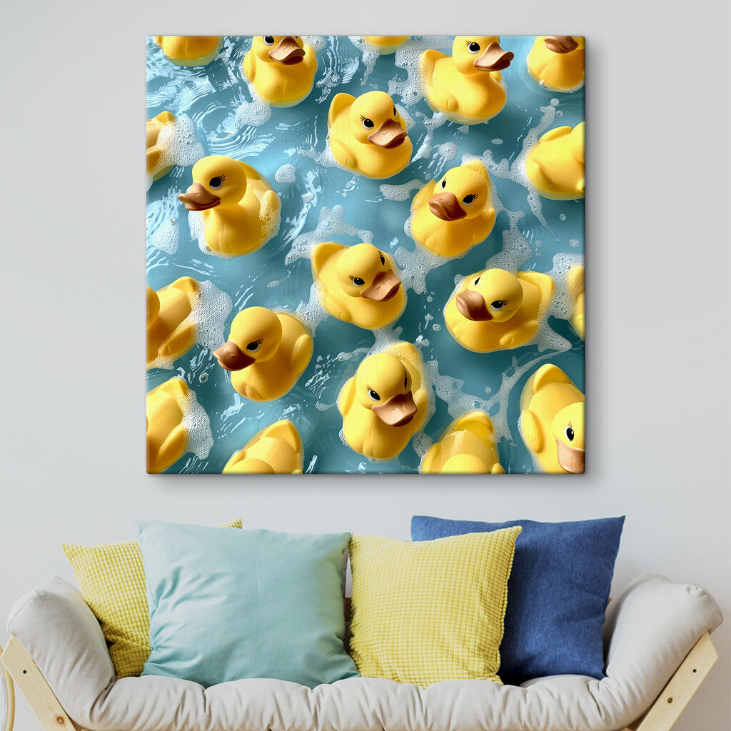 Paperelle gialle sull’acqua — ambiente 1