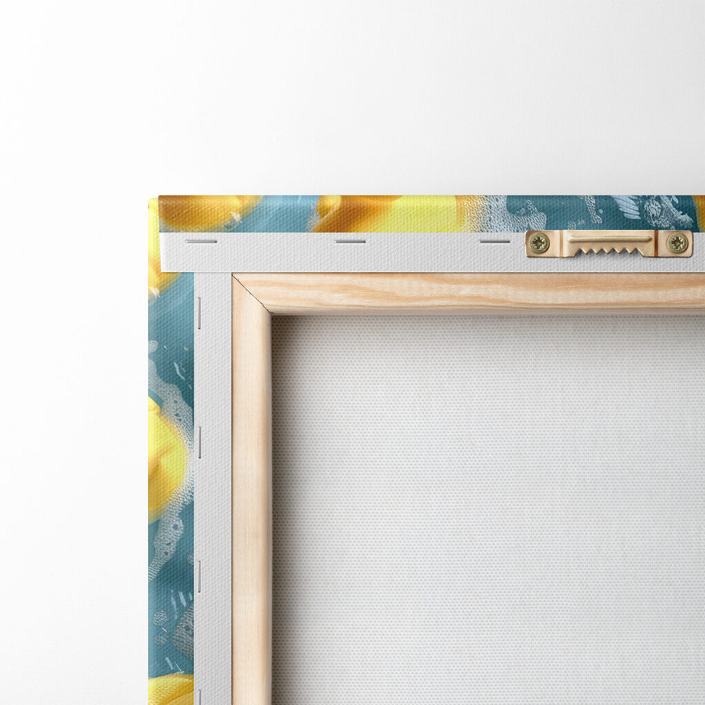 Paperelle gialle sull’acqua — retro