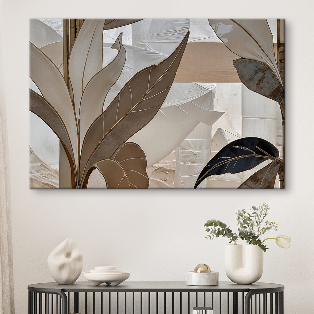 Foglie in linee terrose — ambiente 2