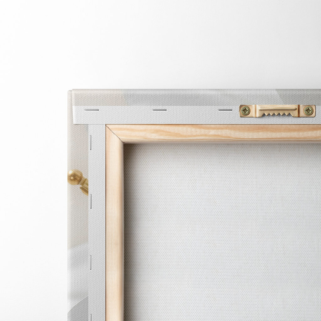 Fiore bianco, boccioli dorati — retro