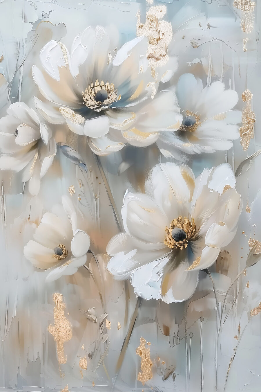 Grande fiore in alto — design completo