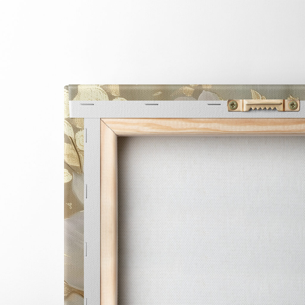 Cuori d’oro su beige — retro