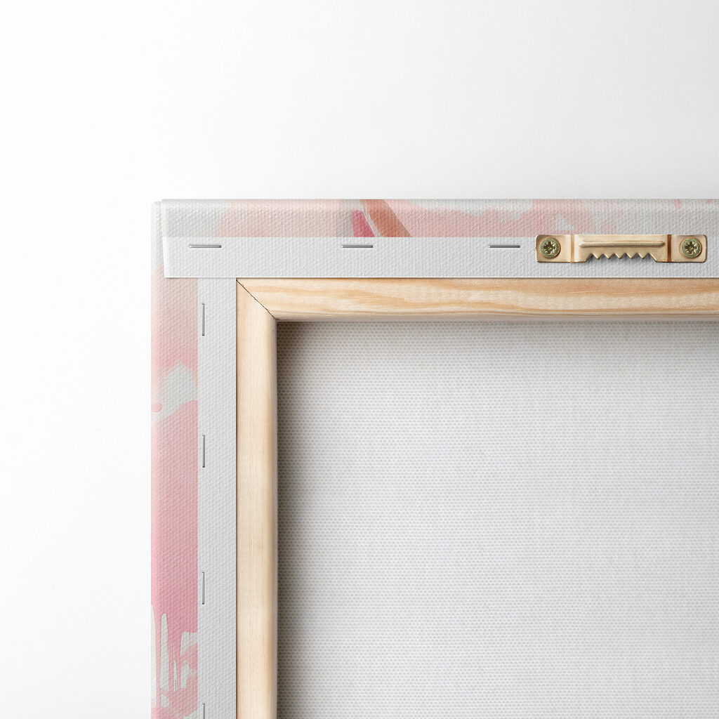 Coniglietto tra fiori rosa — retro