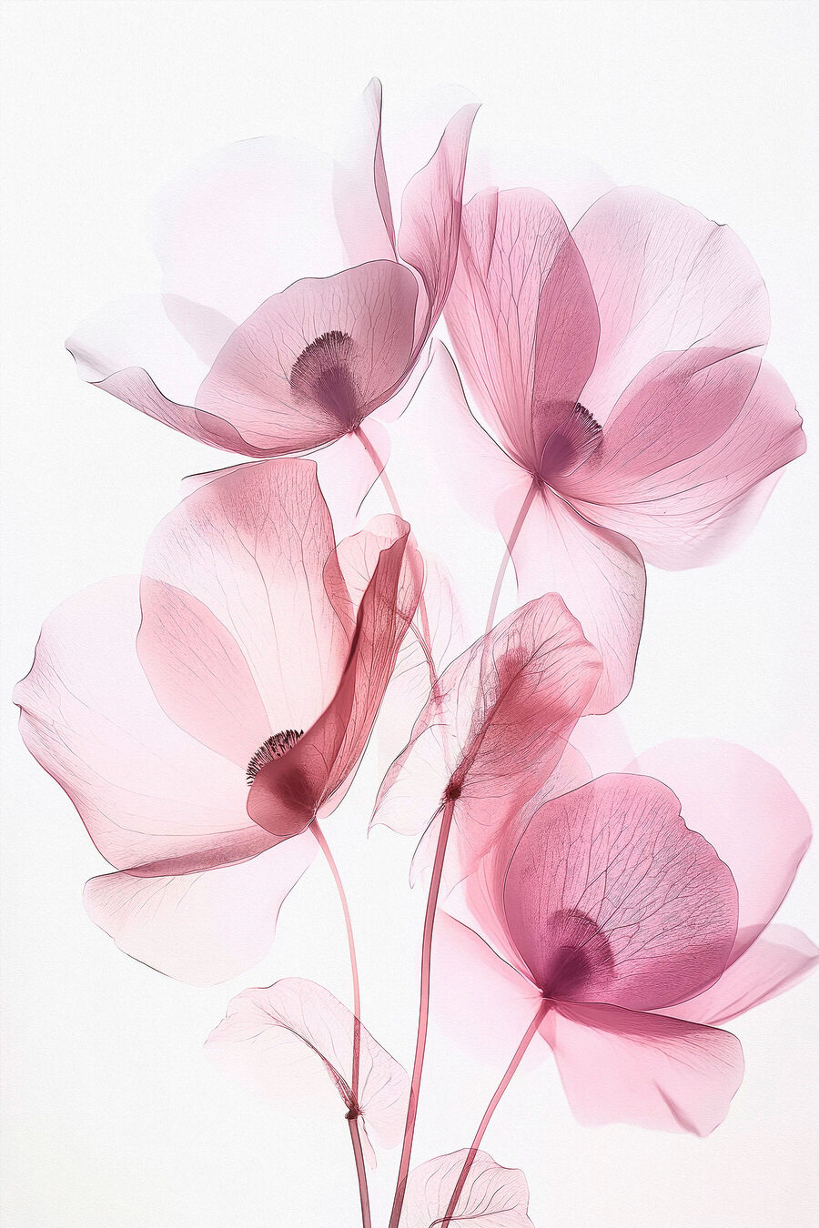 Venature rosa su bianco — design completo