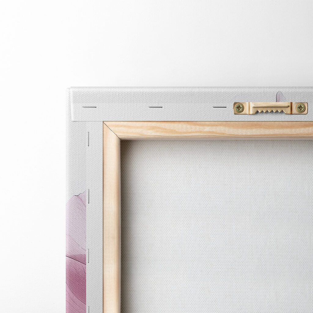 Venature rosa su bianco — retro