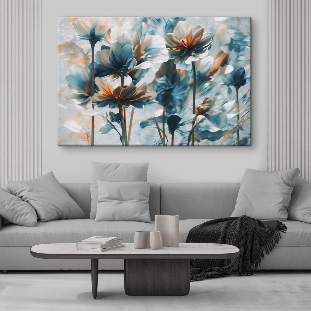 Fiori blu su steli — ambiente 1