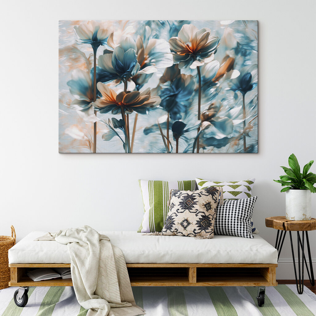 Fiori blu su steli — ambiente 2