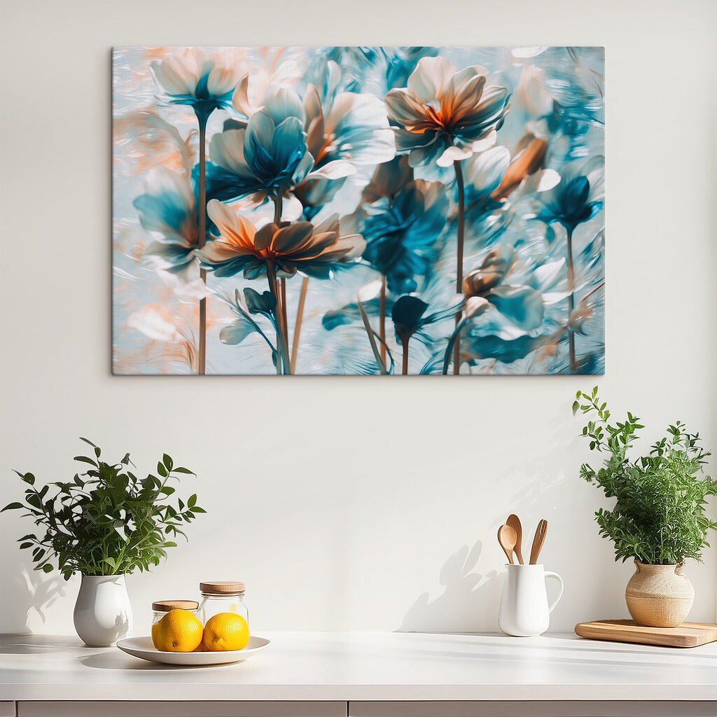Fiori blu su steli — ambiente 3