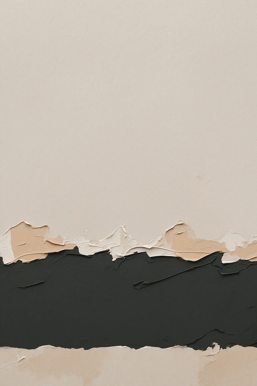 Banda scura su beige — design completo