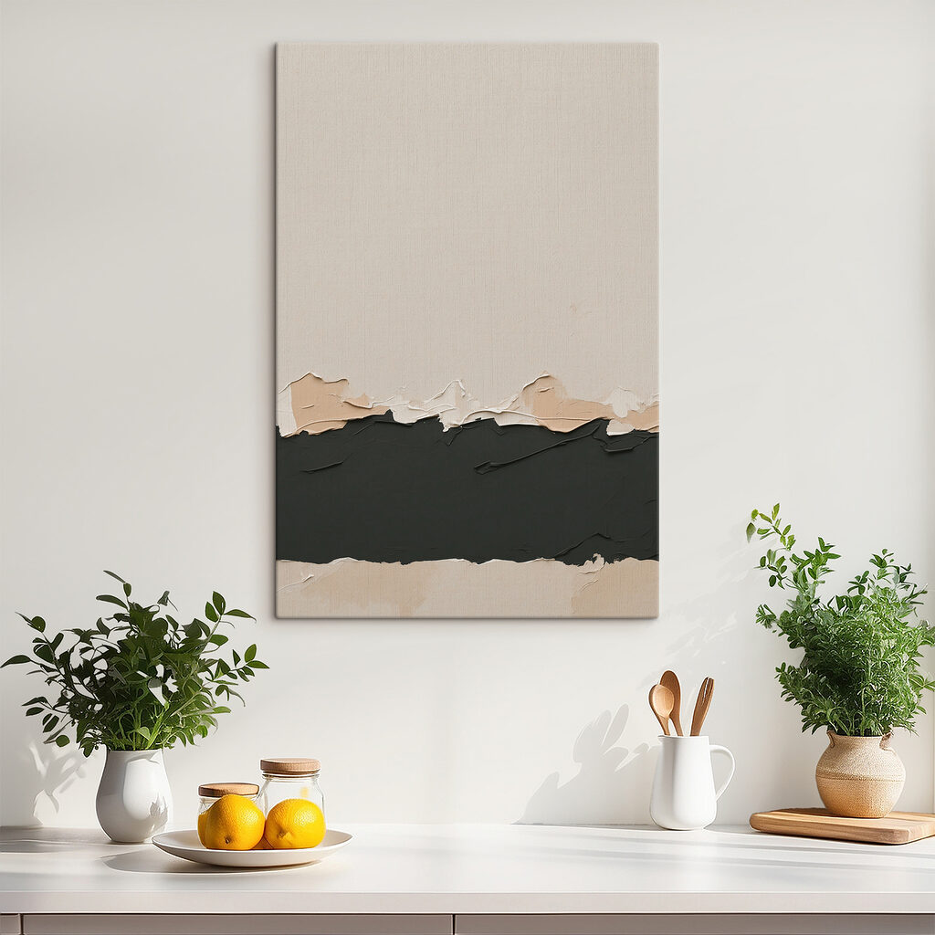 Banda scura su beige — ambiente 3