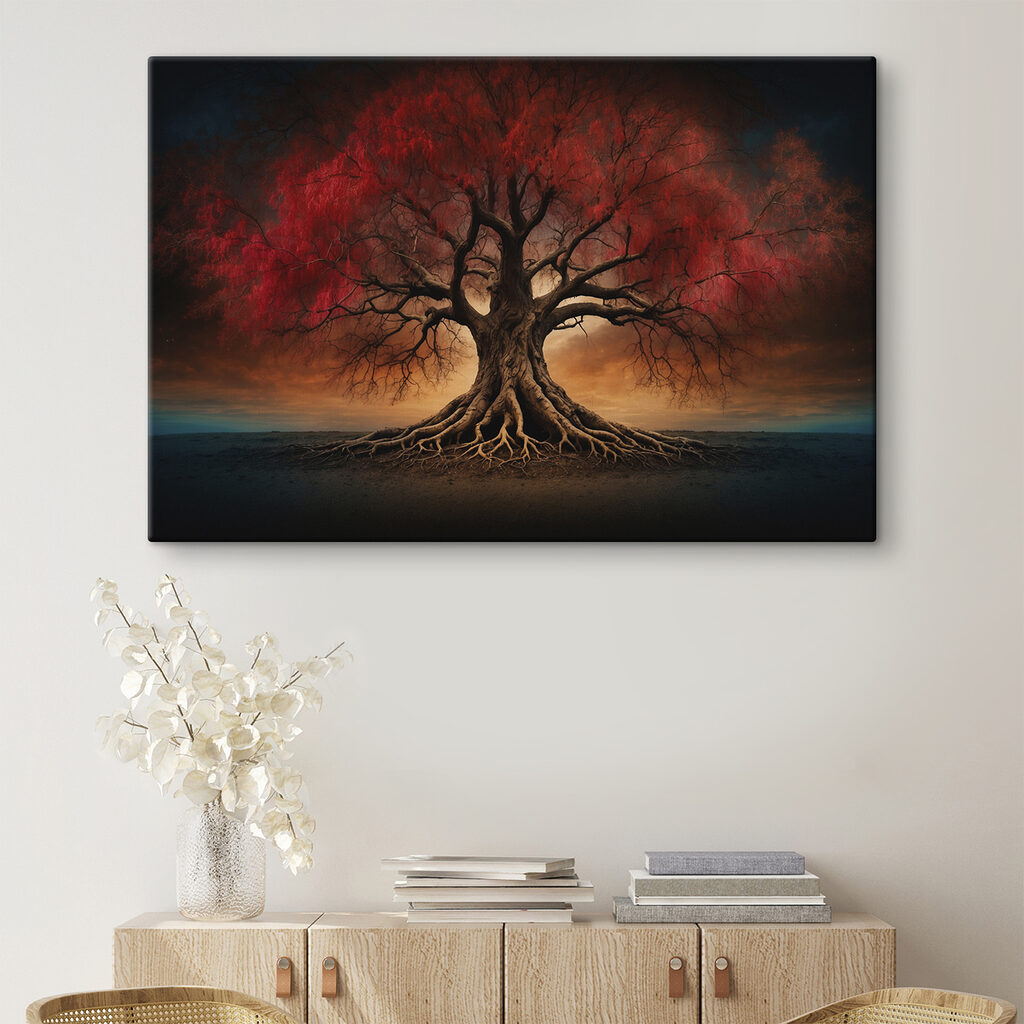 Albero rosso dalle radici — ambiente 2