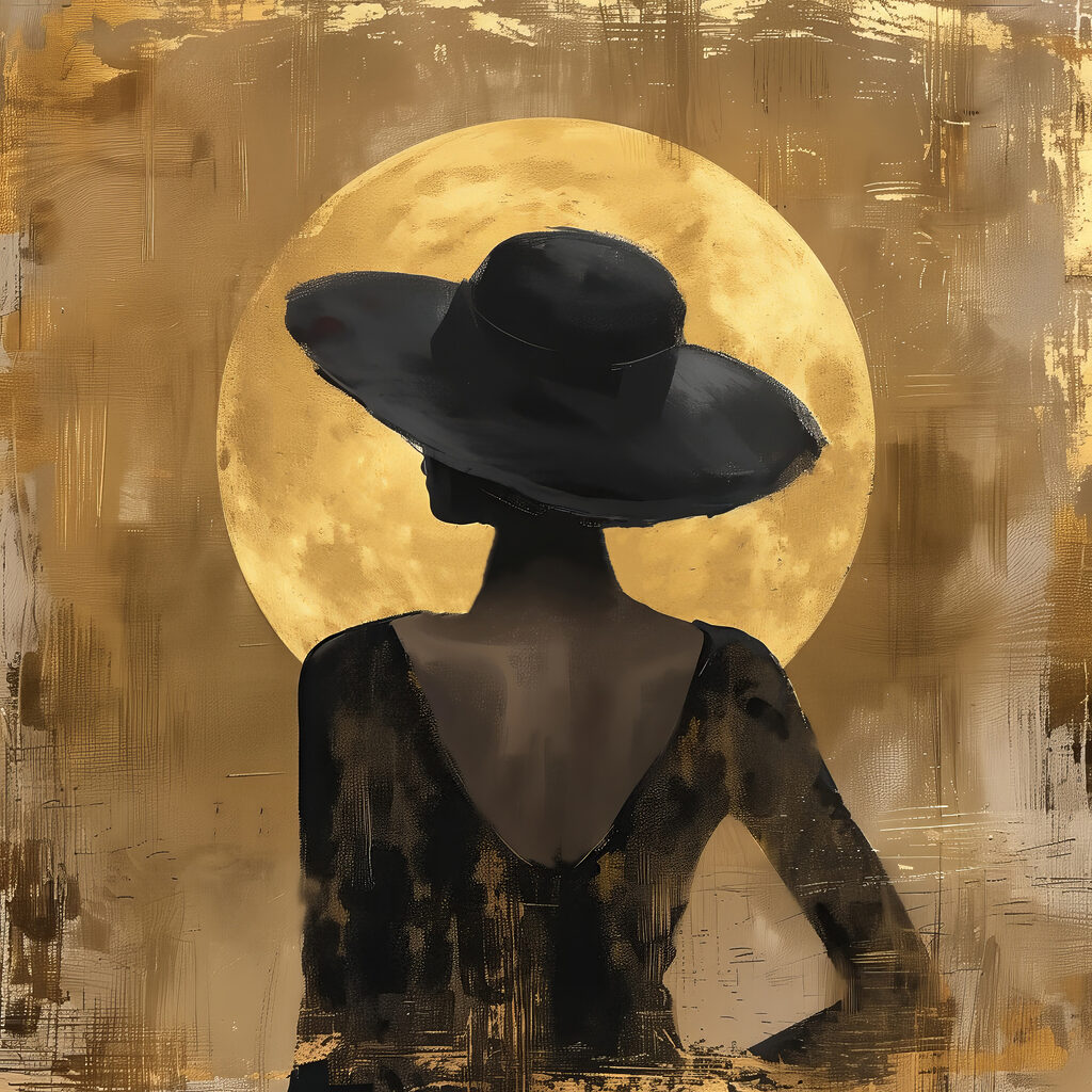 Cappello tra toni dorati — design completo