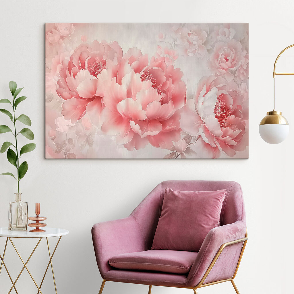 Peonie in rosa tenue — ambiente 2