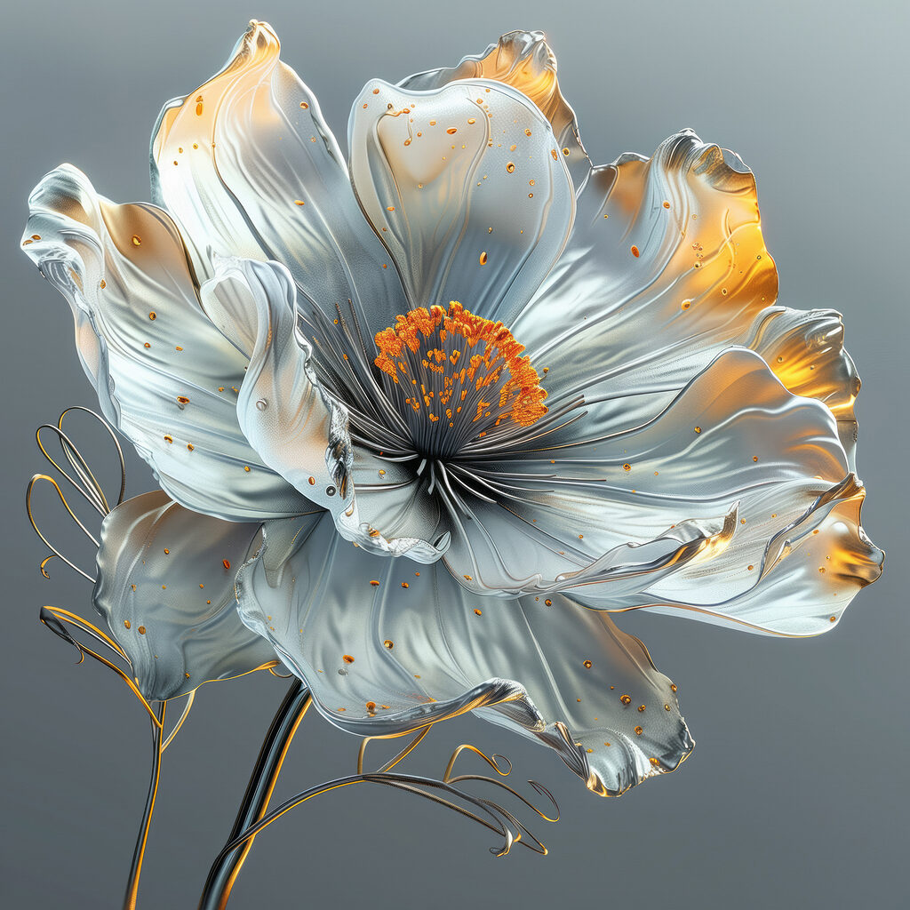 Fiore argentato — design completo