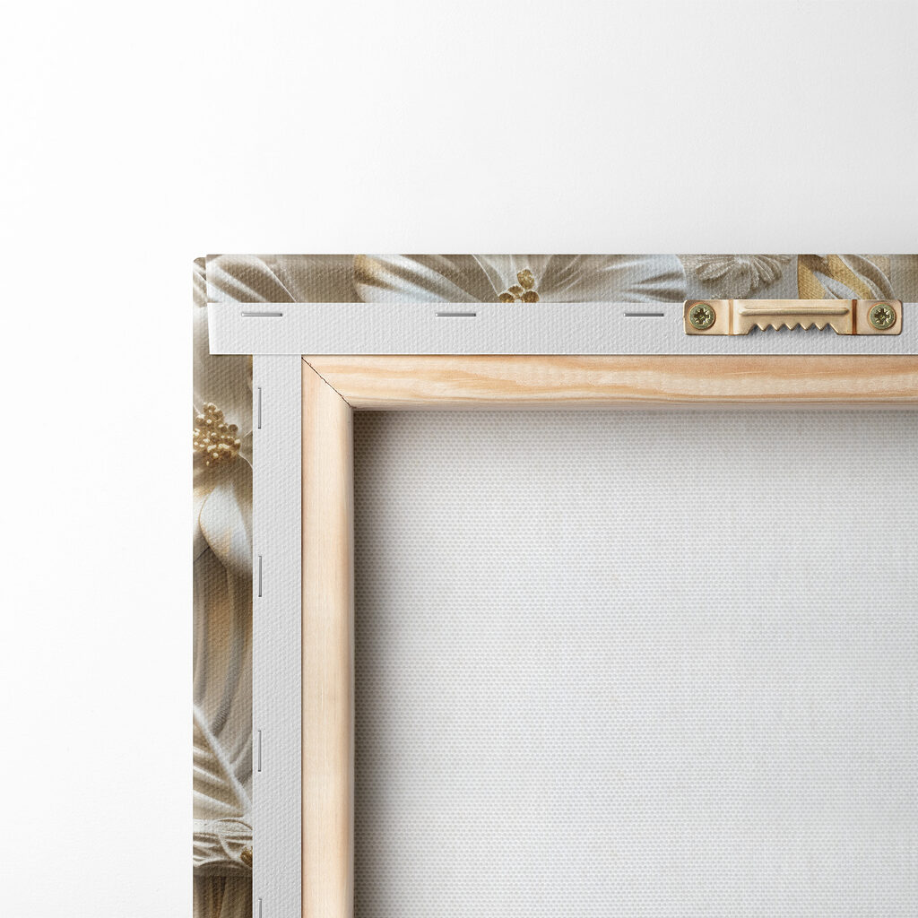 Rana tra fiori bianchi — retro