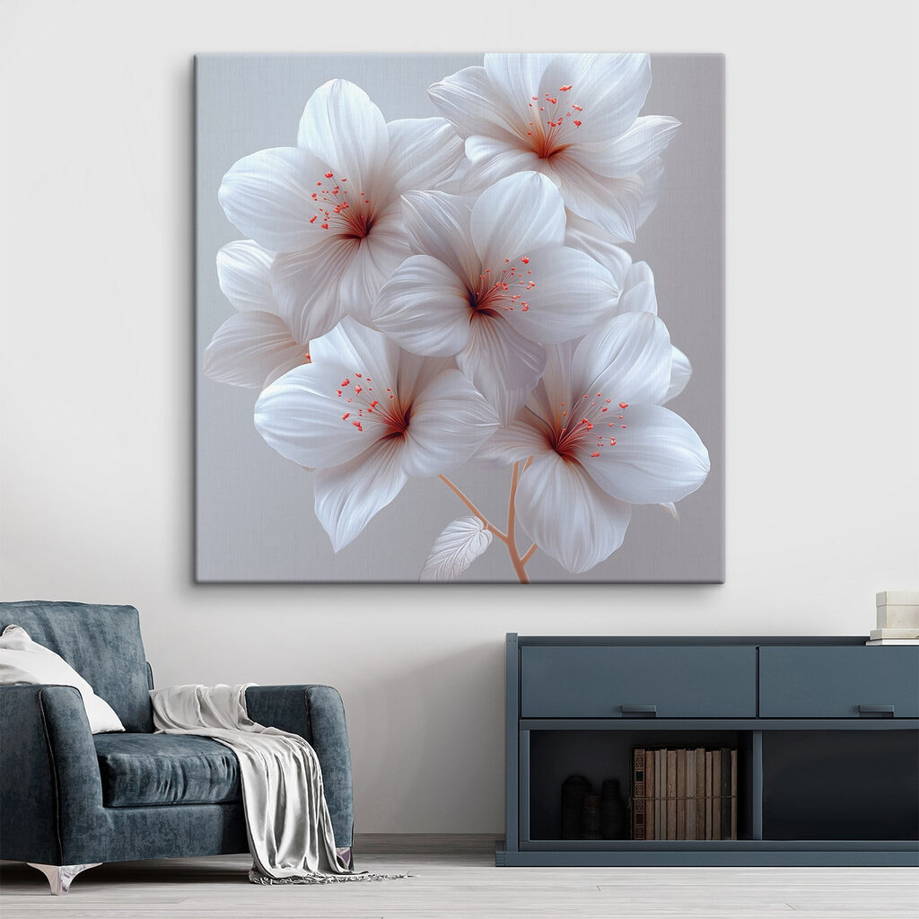 Fiori con puntini rosa — ambiente 3