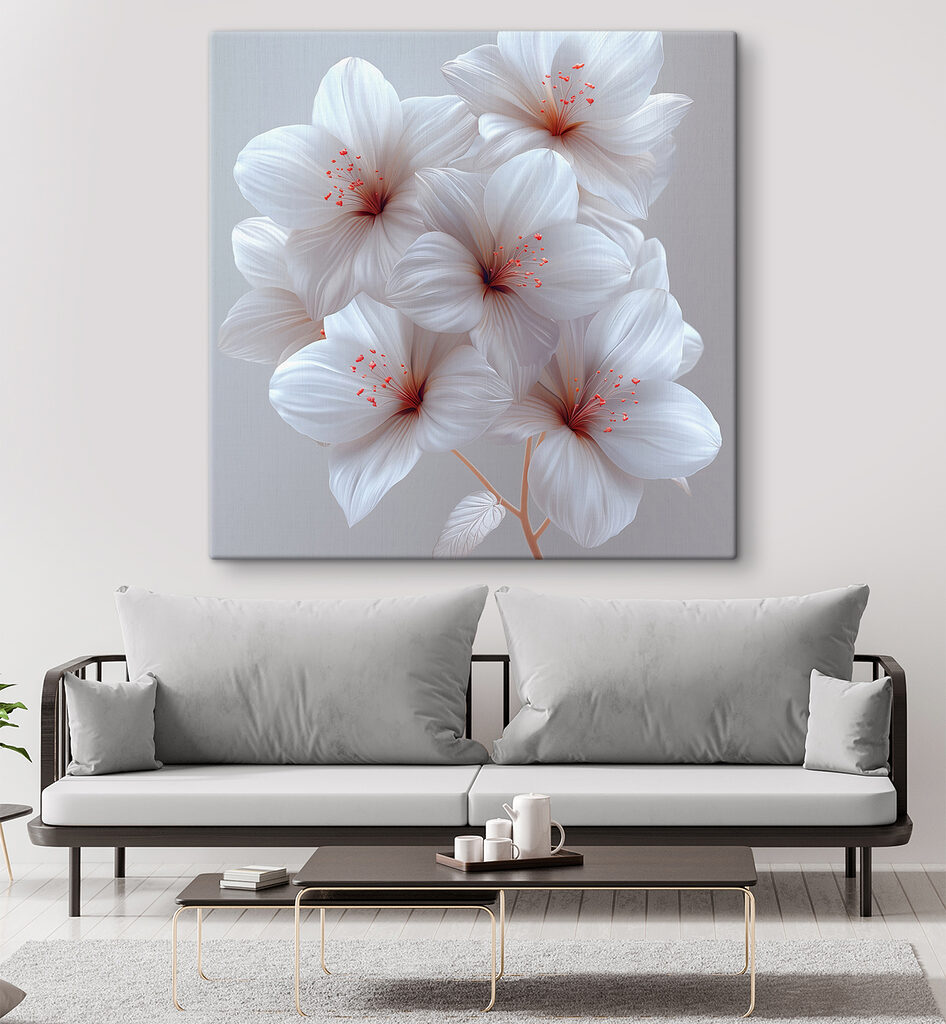 Fiori con puntini rosa — ambiente 2