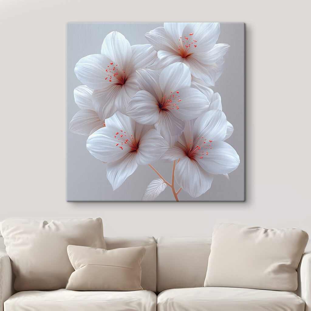 Fiori con puntini rosa — ambiente 1