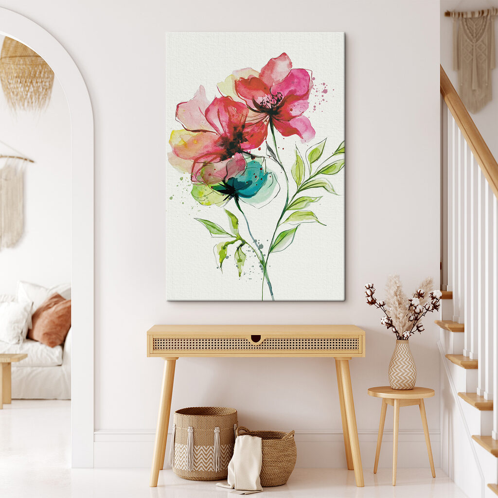 Due fiori ad acquerello — ambiente 2