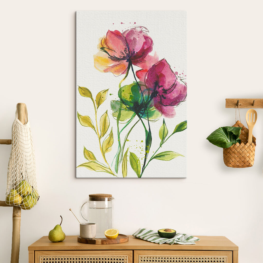 Acquerello rosa e giallo — ambiente 2