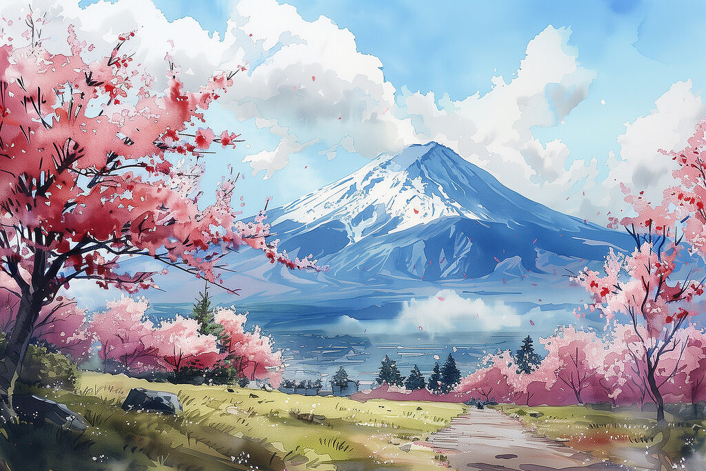 Montagne in fiore — design completo