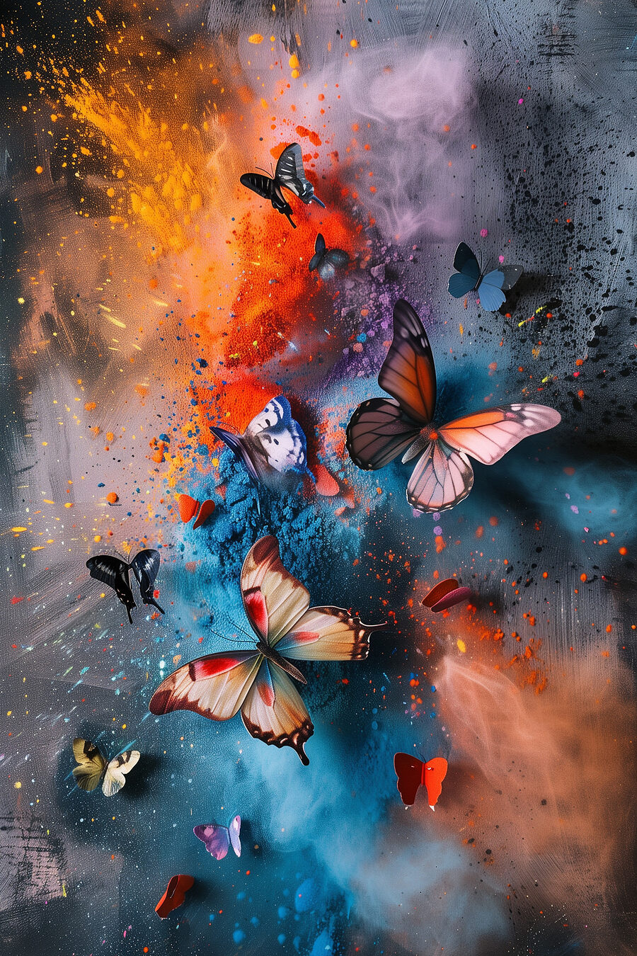 Farfalle nella nebbia — design completo