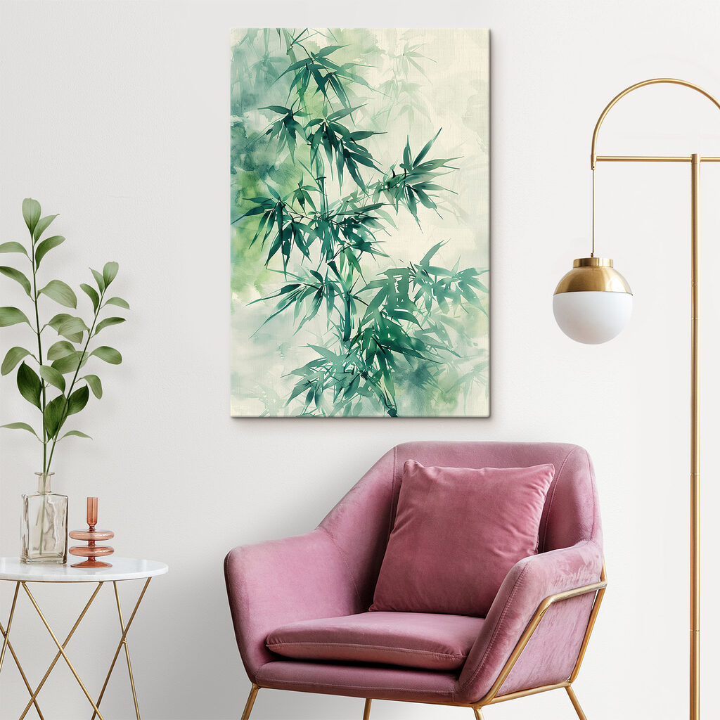 Bambù nella nebbia verde — ambiente 1