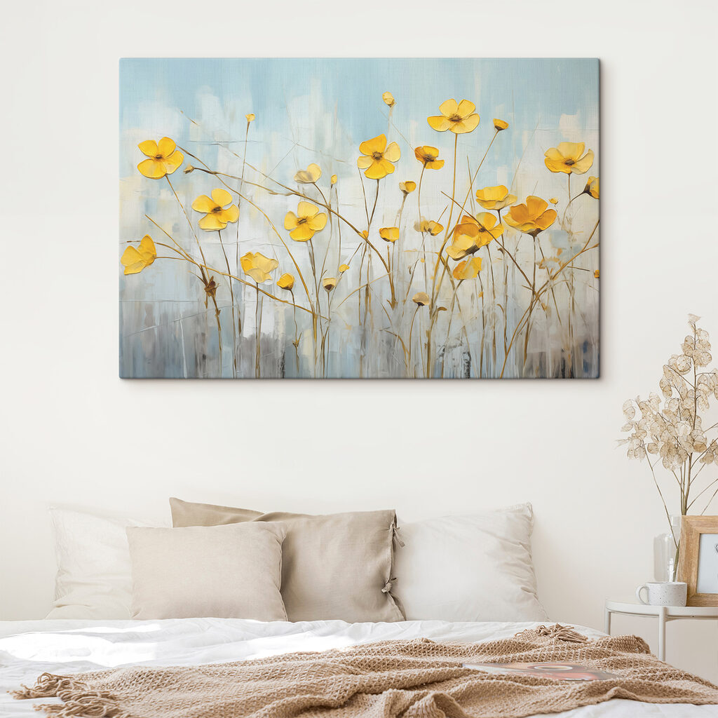 Fiori gialli su steli — ambiente 1