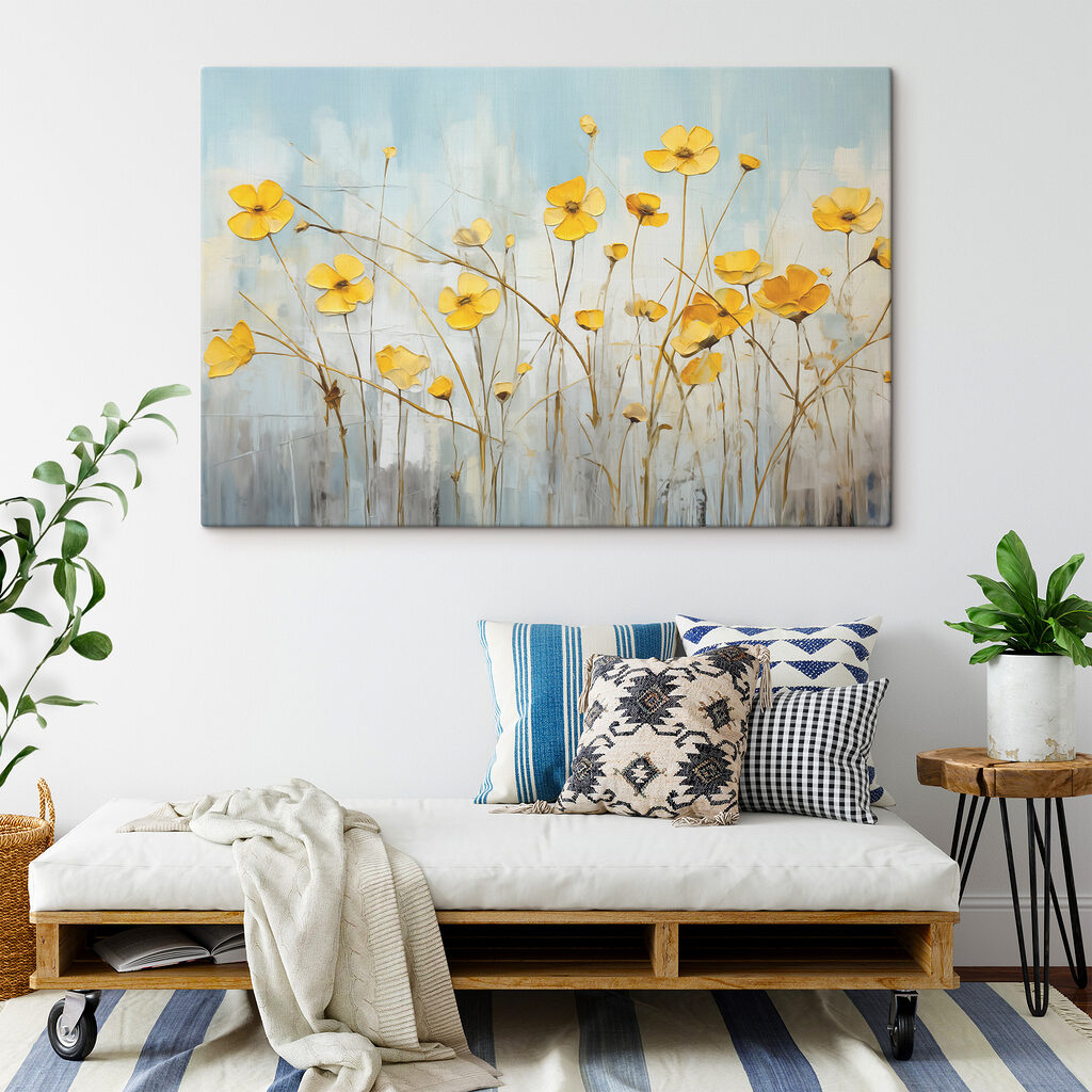 Fiori gialli su steli — ambiente 2